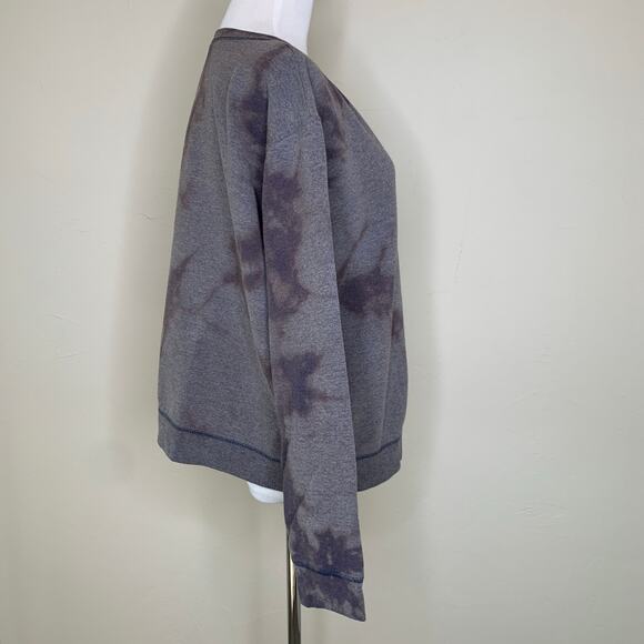 Bleach Dye Sweatshirt  Sz Large Purple Blue Sz Large - Picture 4 of 9